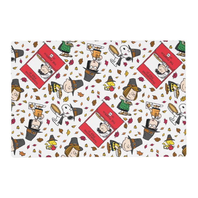 Peanuts | Happy Thanksgiving Pattern Placemat (Front)