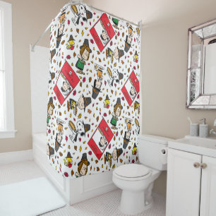 Peanuts Happy Thanksgiving Pattern Shower Curtain