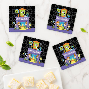 Peanuts Haunted Halls Halloween Coaster Set