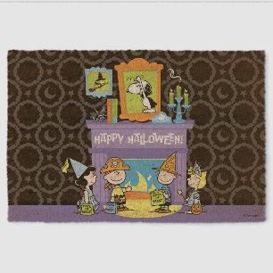 Peanuts Haunted Halls Halloween Fiber Doormat
