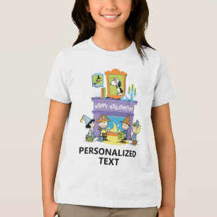 Peanuts Haunted Halls Halloween Tri-Blend Shirt