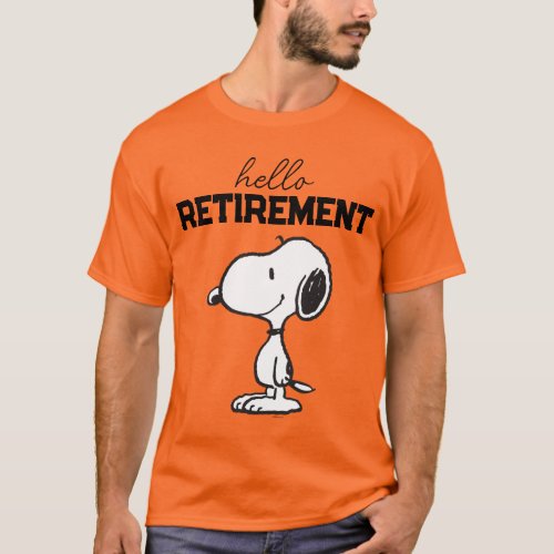 Peanuts  Hello Retirement T_Shirt