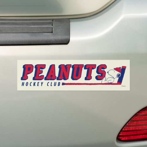 Peanuts Hockey Club Bumper Sticker