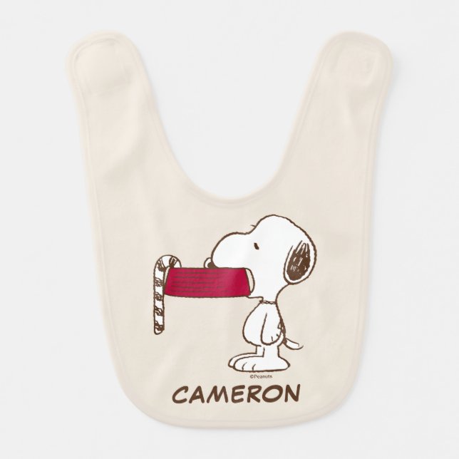 Peanuts | Holiday Delights Baby Bib (Front)