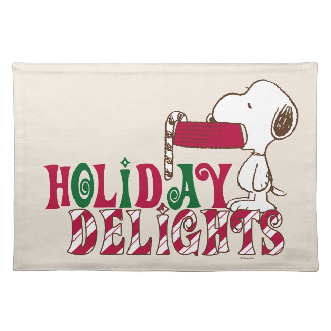 Peanuts | Holiday Delights Cloth Placemat (Front)