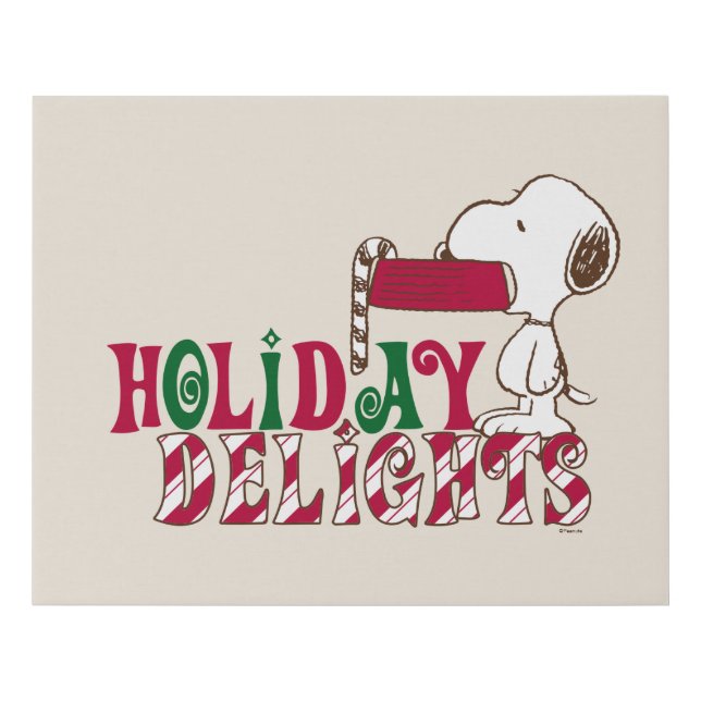 Peanuts | Holiday Delights Faux Canvas Print (Front)