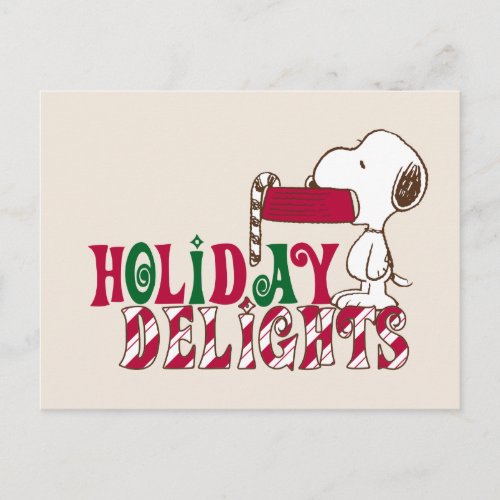 Peanuts  Holiday Delights Postcard