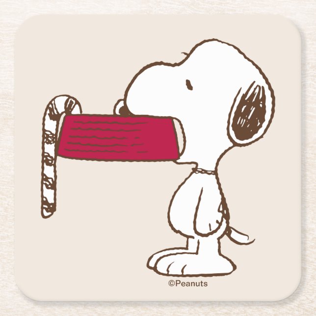 Peanuts | Holiday Delights Square Paper Coaster (Front)