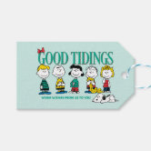Peanuts, Snoopy Christmas Quiet Night Gift Tags