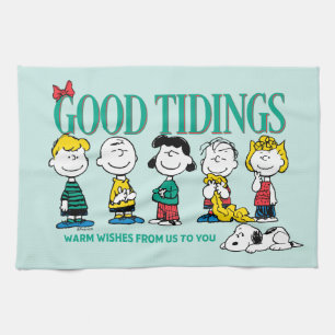 Peanuts Holiday Good Tidings Kitchen Towel