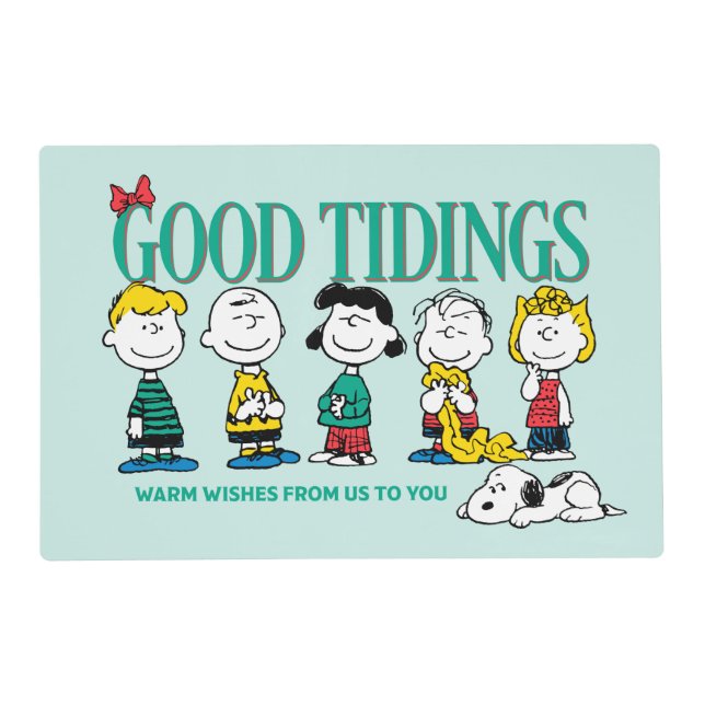 Peanuts | Holiday Good Tidings Placemat (Front)