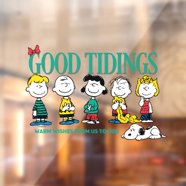 Peanuts | Holiday Good Tidings Window Cling (Sheet 2)
