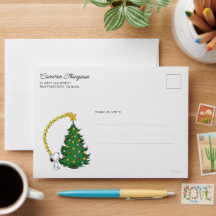 Peanuts Holiday Tree Trimming Envelope