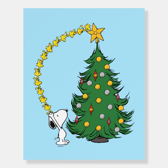 Peanuts | Holiday Tree Trimming Foam Board (Front)