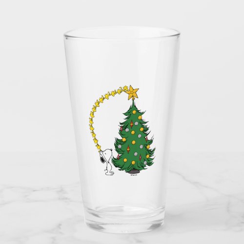 Peanuts  Holiday Tree Trimming Glass