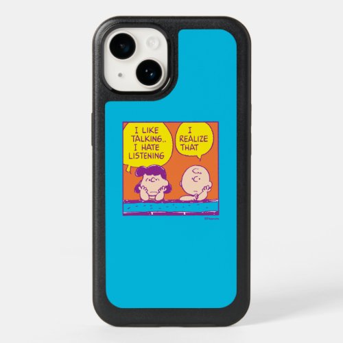 Peanuts  I Like Talking I Hate Listening OtterBox iPhone 14 Case