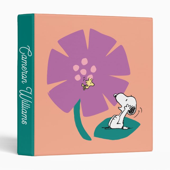 Peanuts | Illustrating Nature | Add Your Name 3 Ring Binder (Front/Spine)