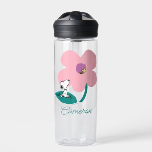 Peanuts  Illustrating Nature  Add Your Name Water Bottle