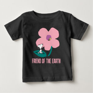 Peanuts Illustrating Nature Pink Flower Baby T-Shirt