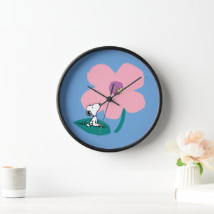 Peanuts   Illustrating Nature Pink Flower Clock