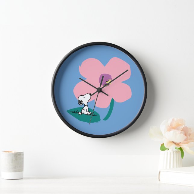 Peanuts | Illustrating Nature Pink Flower Clock (Home)