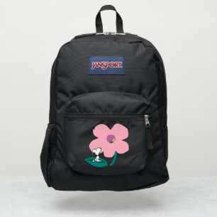 Peanuts Illustrating Nature Pink Flower JanSport Backpack