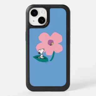 Peanuts   Illustrating Nature Pink Flower OtterBox iPhone 14 Case