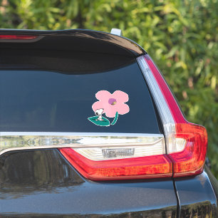 Peanuts   Illustrating Nature Pink Flower Sticker