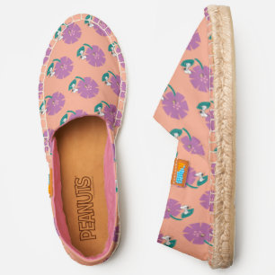 Peanuts Illustrating Nature Purple Flower Espadrilles