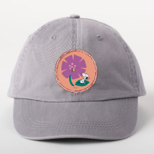 Peanuts Illustrating Nature Purple Flower Patch