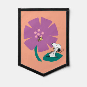 Peanuts Illustrating Nature Purple Flower Pennant