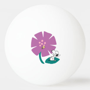 Peanuts   Illustrating Nature Purple Flower Ping Pong Ball