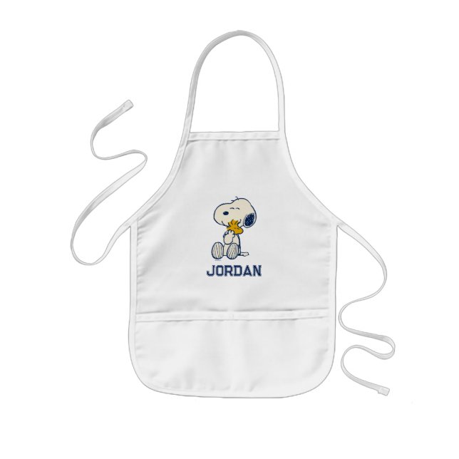 Peanuts In Bloom | Add Your Name Kids' Apron (Front)