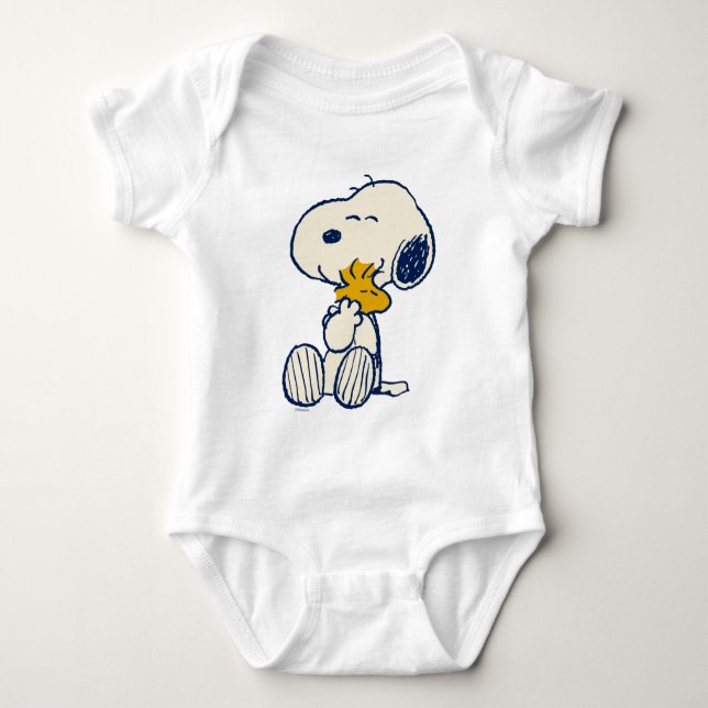 Peanuts In Bloom Baby Bodysuit (Front)