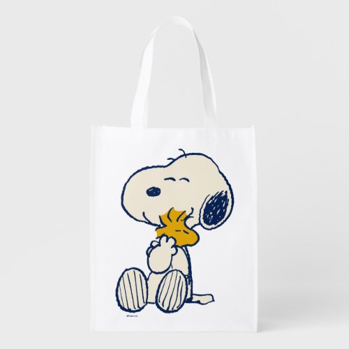 Peanuts In Bloom Grocery Bag