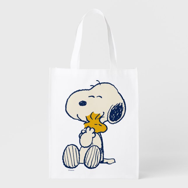 Peanuts In Bloom Grocery Bag (Front)