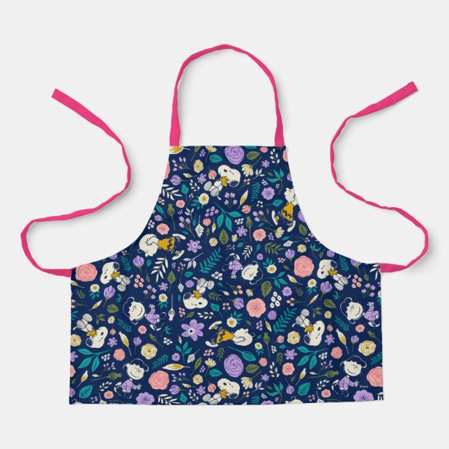 Peanuts In Bloom Pattern Apron (Front)