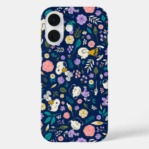 Peanuts In Bloom Pattern iPhone 16 Case