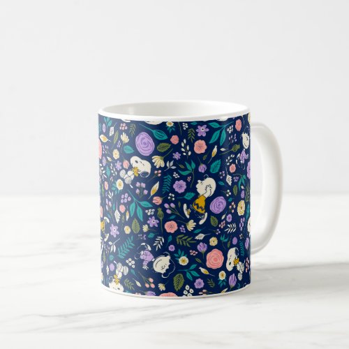 Peanuts In Bloom Pattern Coffee Mug