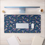 Peanuts In Bloom Pattern Desk Mat<br><div class="desc">Take a look at this super cute design featuring Snoopy,  Woodstock,  Charlie Brown & Lucy in a colorful floral pattern.</div>