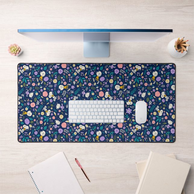 Peanuts In Bloom Pattern Desk Mat (Office 1)
