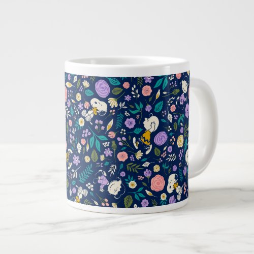 Peanuts In Bloom Pattern Giant Coffee Mug