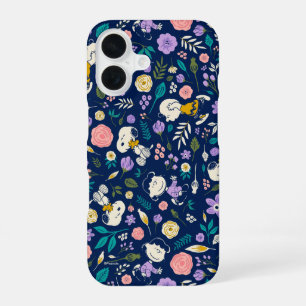 Peanuts In Bloom Pattern iPhone 16 Case