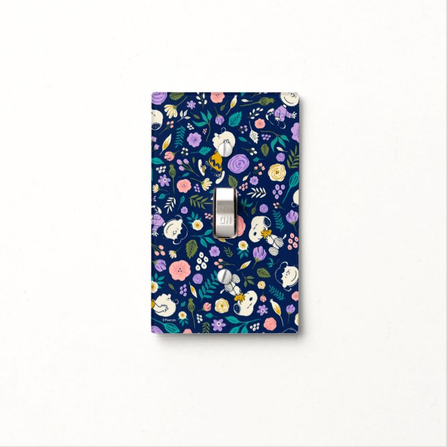 Peanuts In Bloom Pattern Light Switch Cover (In Situ)