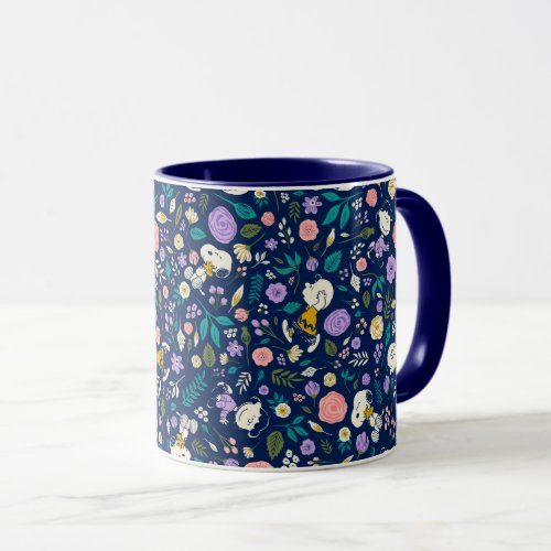 Peanuts In Bloom Pattern Mug