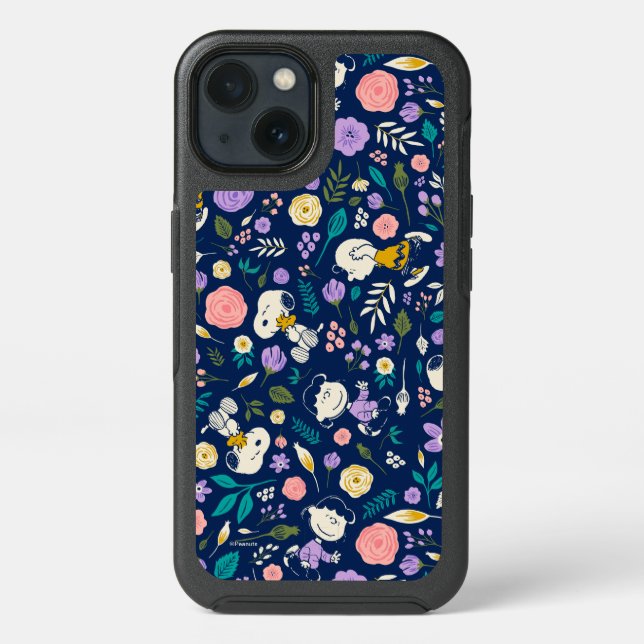 Peanuts In Bloom Pattern Otterbox iPhone Case (Back)