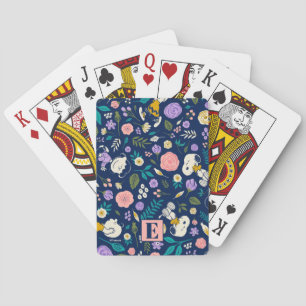 Peanuts In Bloom Pattern Playing Cards