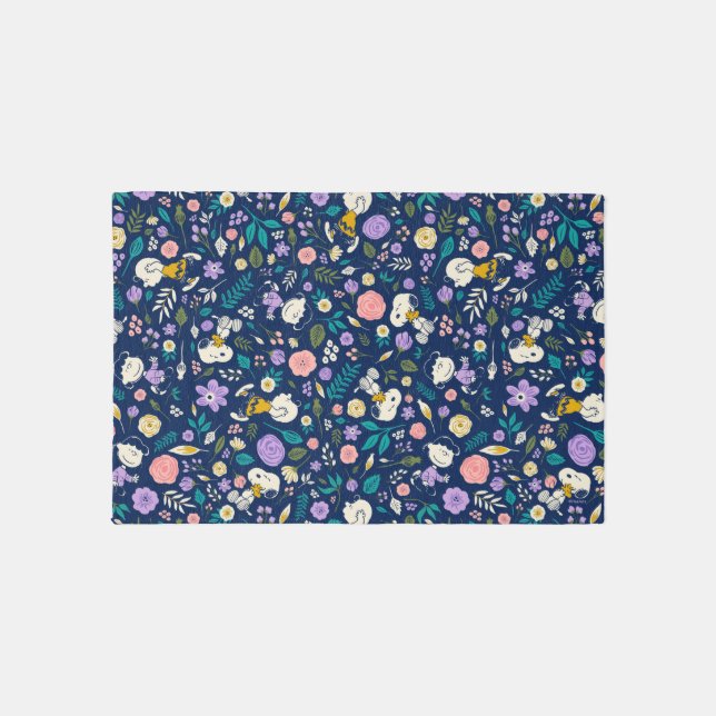 Peanuts In Bloom Pattern Rug (Front)