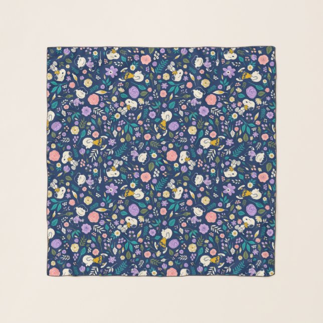 Peanuts In Bloom Pattern Scarf (Front)
