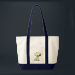 Peanuts In Bloom Pattern Tote Bag<br><div class="desc">Take a look at this super cute design featuring Snoopy,  Woodstock,  Charlie Brown & Lucy in a colorful floral pattern.</div>